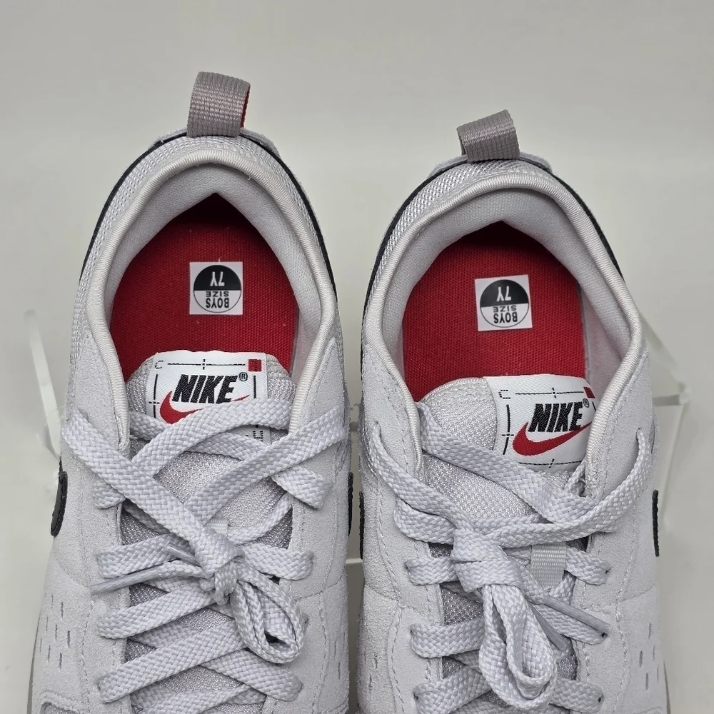 Nike C1TY GS 'College Grey Black Red HQ0028-002 Sneakers Shoes Youth Size 7Y New